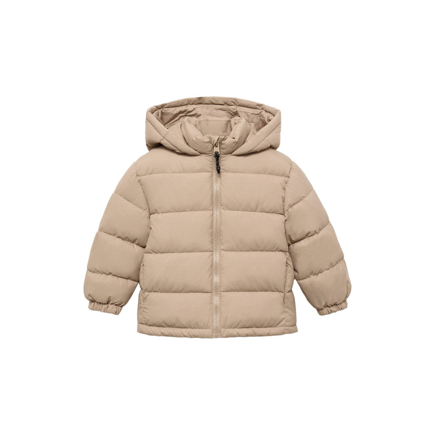 Mango Kids gewatteerde jas winter beige