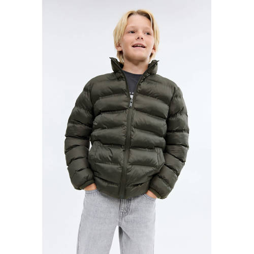 Mango Kids gewatteerde jas groen afbeelding