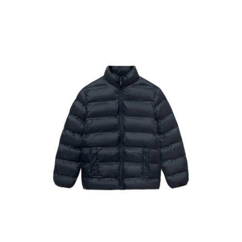Mango Kids gewatteerde jas donkerblauw afbeelding