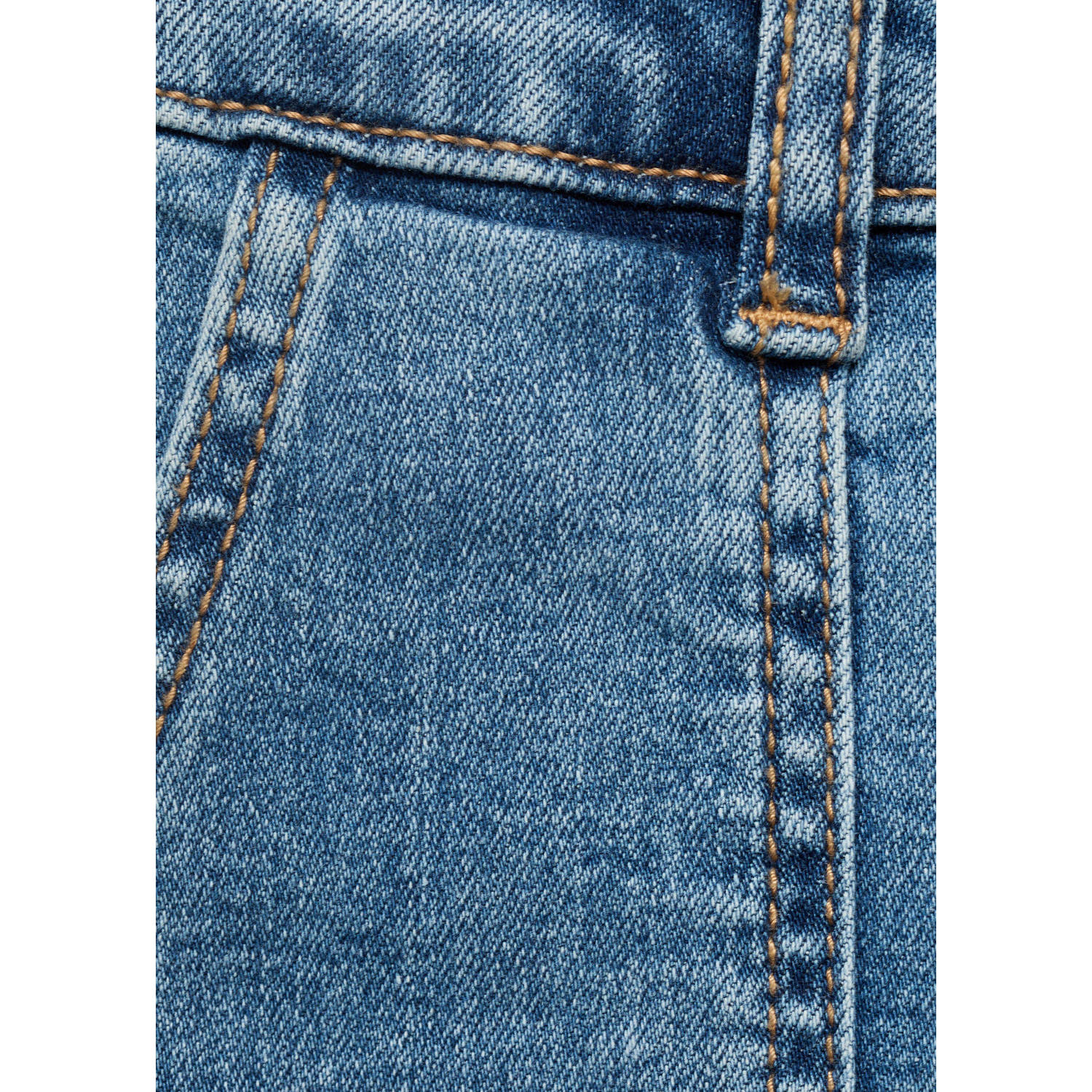 Mango Kids wide leg jeans medium blue denim
