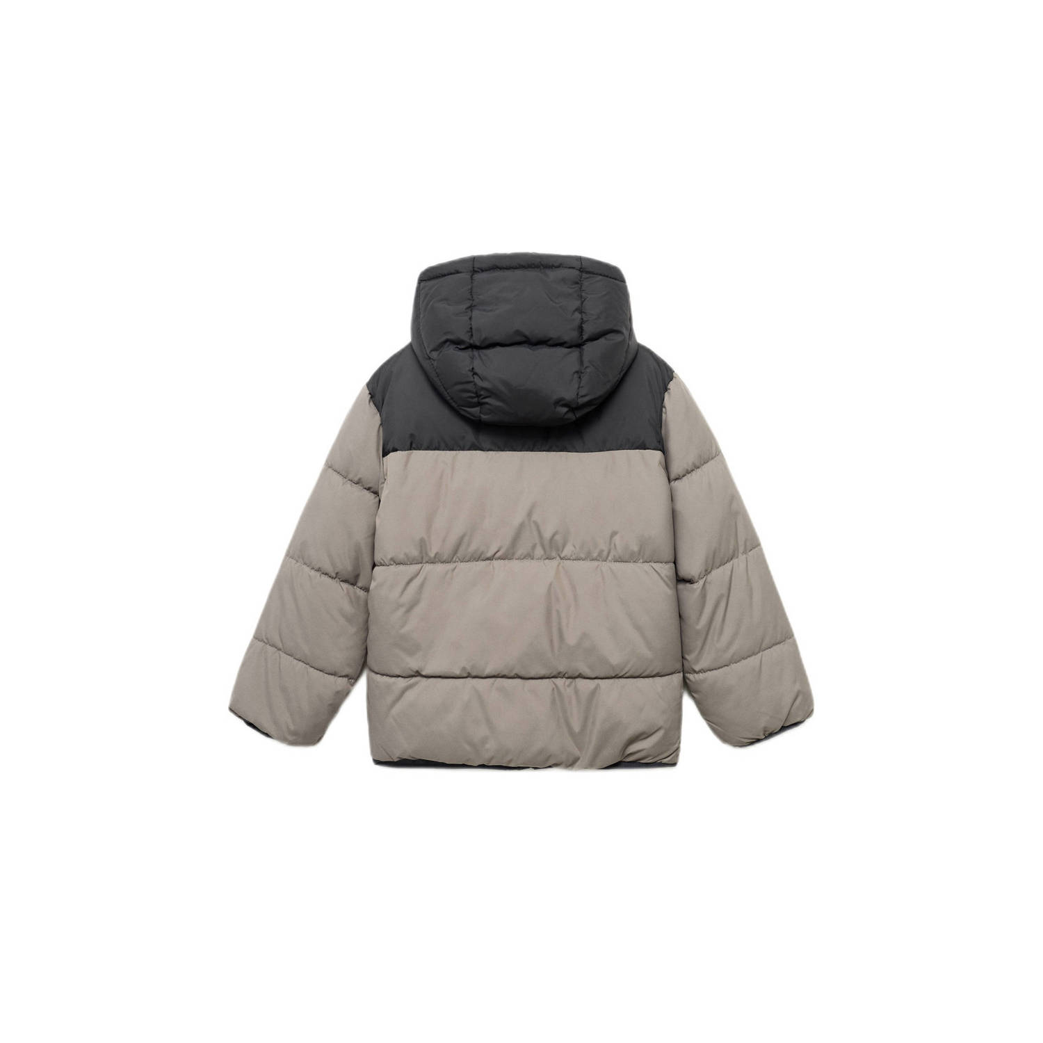 Mango Kids gewatteerde jas grijs