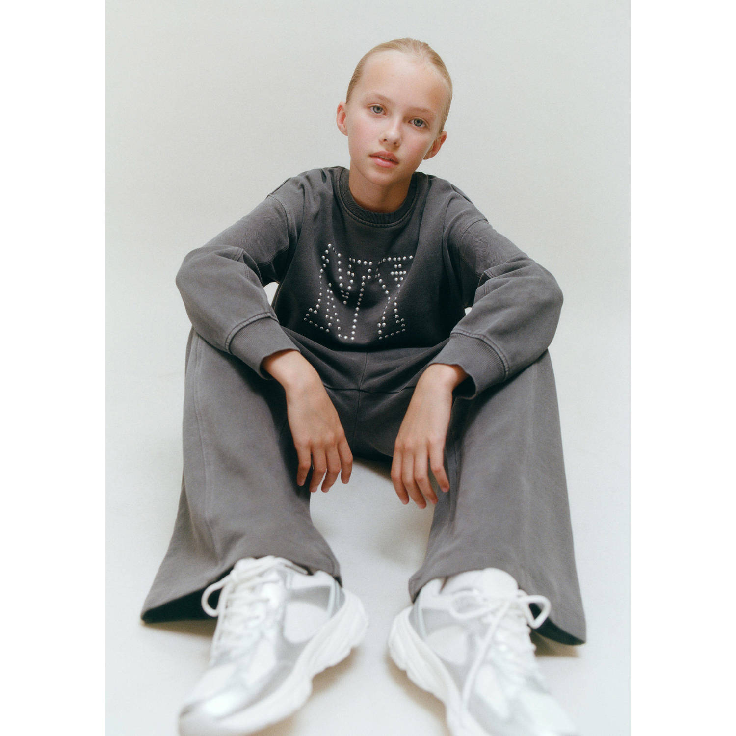 Mango Kids sweater antraciet