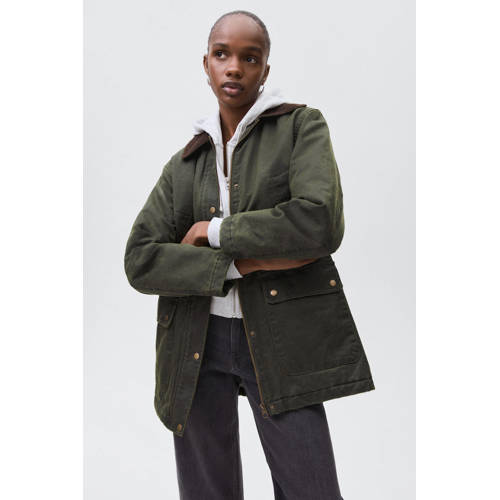 MANGO TEEN parka donkergroen afbeelding