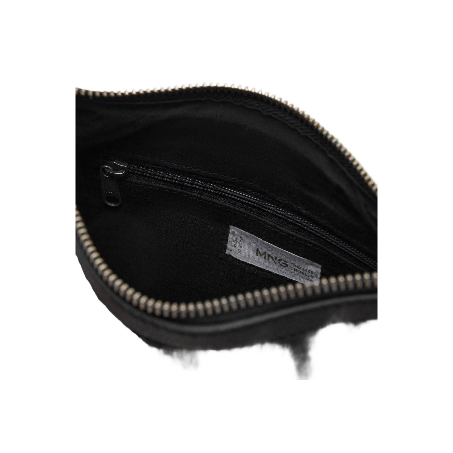 MANGO TEEN leren schoudertas met studs zwart