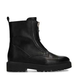 leren enkelboots zwart
