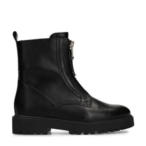 leren enkelboots zwart