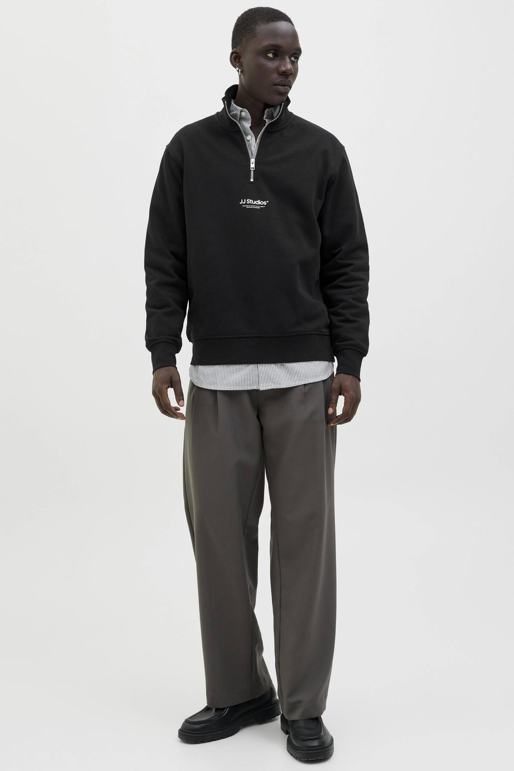 JACK & JONES ESSENTIALS sweater zwart