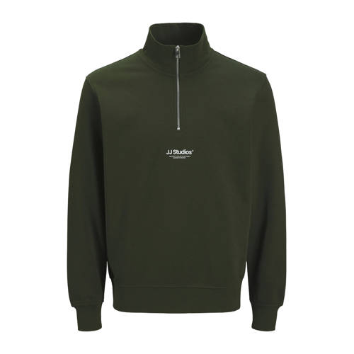 JACK & JONES ESSENTIALS sweater donkergroen afbeelding