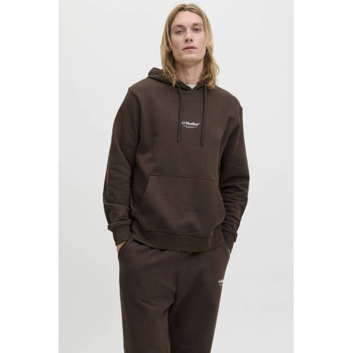 JACK & JONES ESSENTIALS hoodie donkerbruin afbeelding