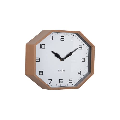 Karlsson wandklok modern factory octagon afbeelding