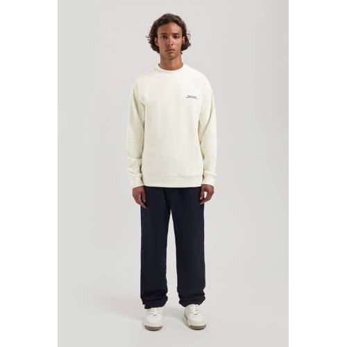 Dstrezzed sweater met backprint ecru afbeelding