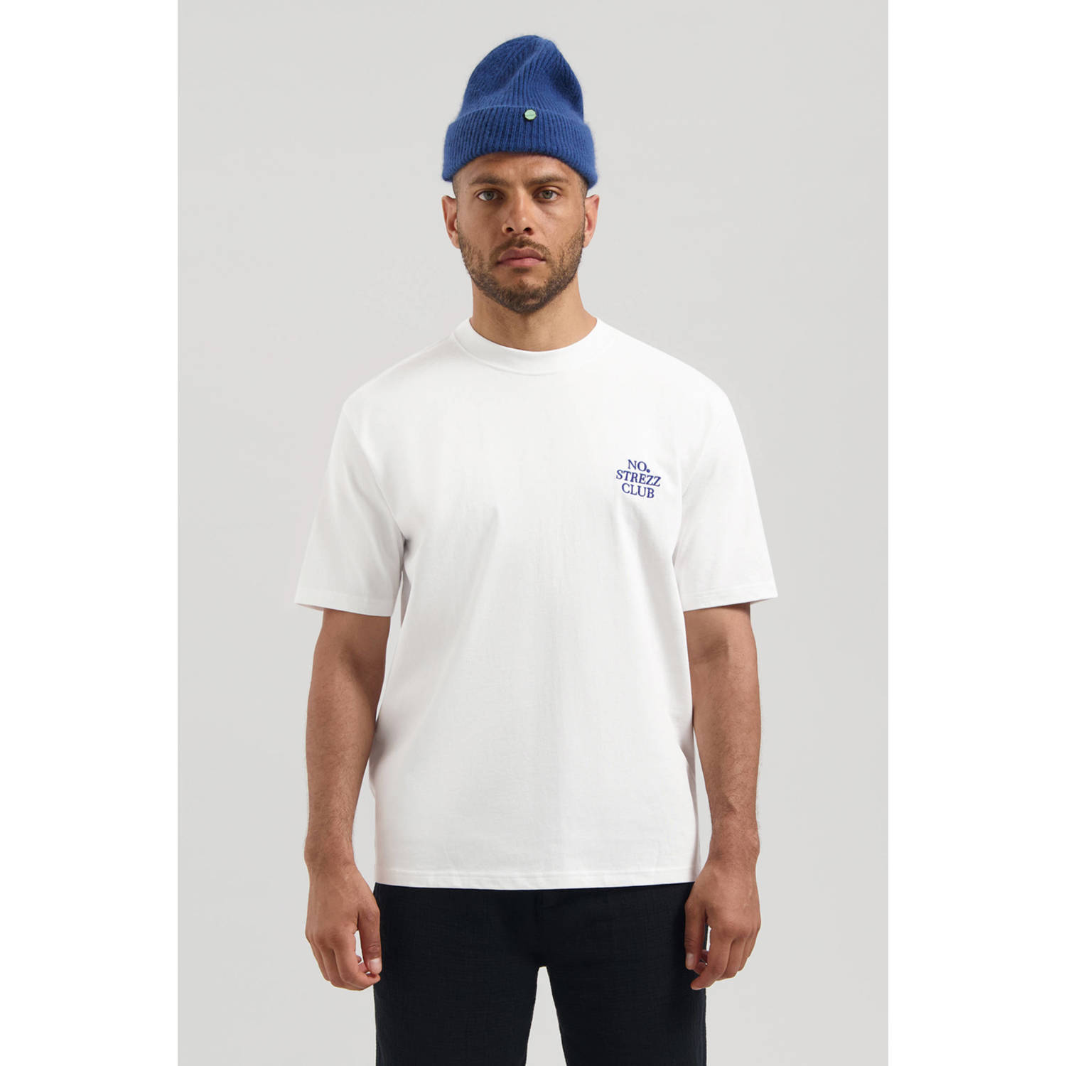 Dstrezzed loose T-shirt wit