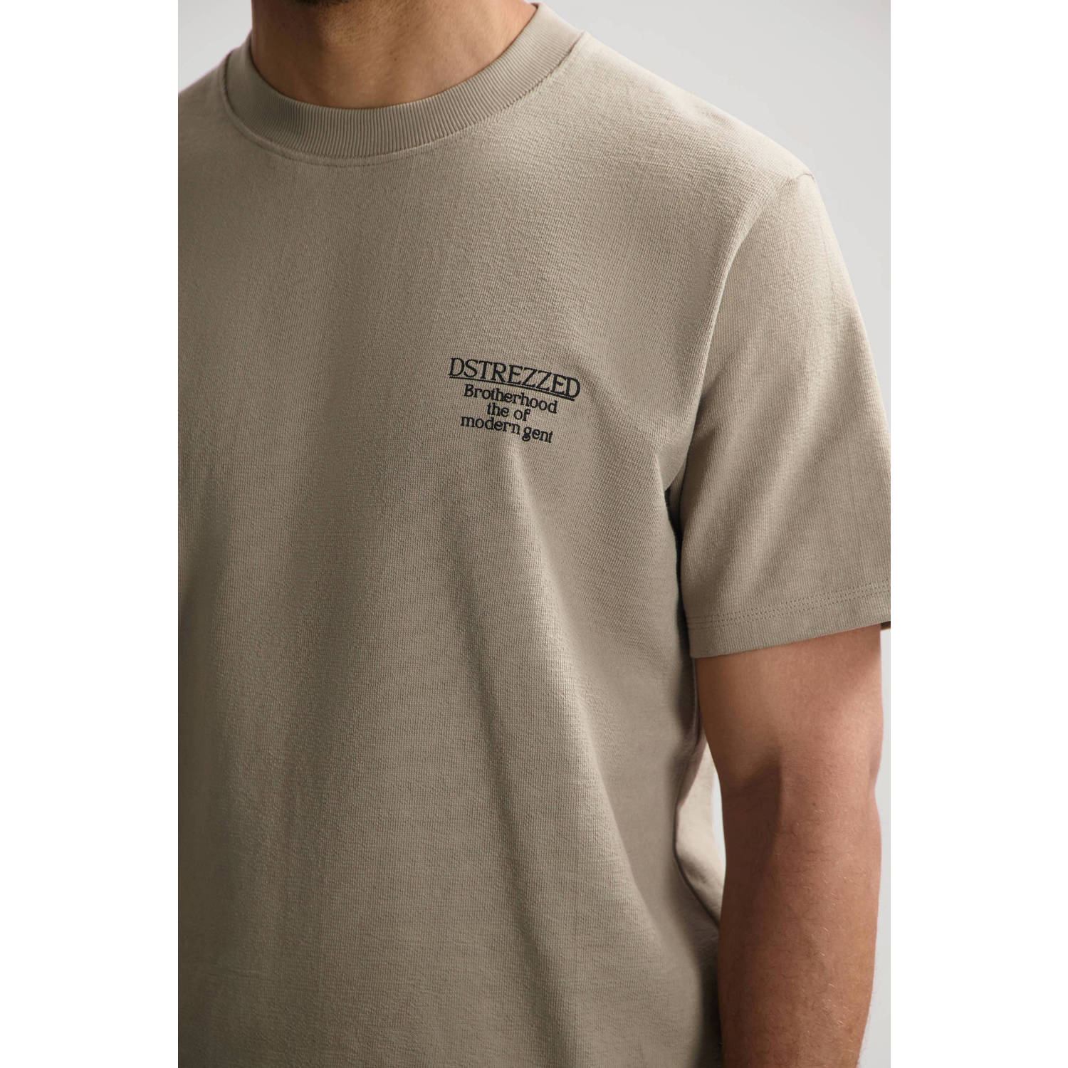 Dstrezzed loose T-shirt beige