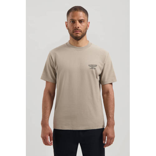 Dstrezzed loose T-shirt beige afbeelding