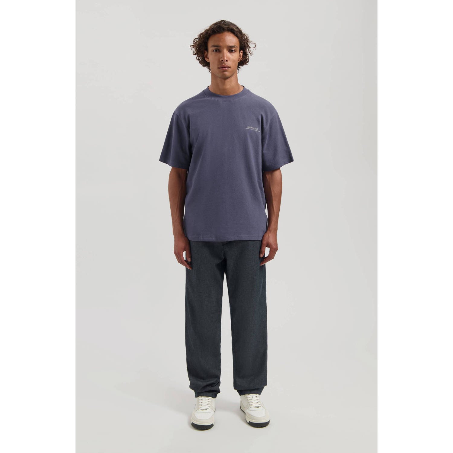 Dstrezzed loose T-shirt donkerpaars