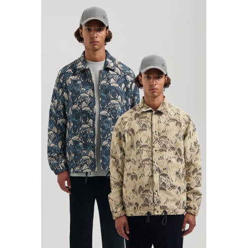 Dstrezzed reversible overshirt donkerblauw/beige afbeelding