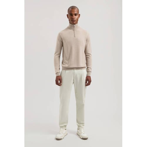 Dstrezzed gebreide trui met wol beige afbeelding