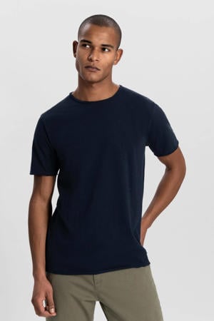 regular T-shirt donkerblauw