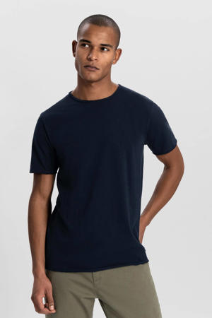 regular T-shirt donkerblauw
