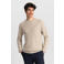 Dstrezzed trui met ingebreid patroon beige