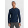 Dstrezzed trui met ingebreid patroon donkerblauw
