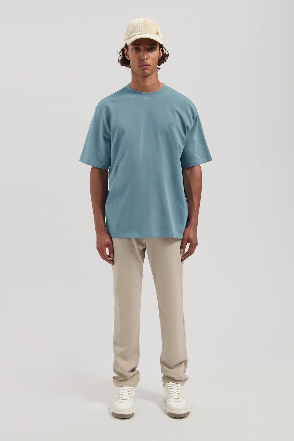 Dstrezzed loose T-shirt lichtblauw