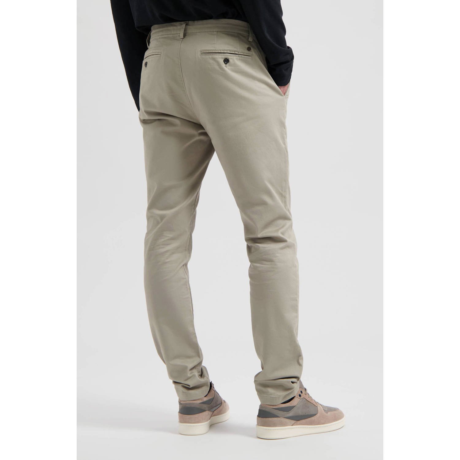 Dstrezzed tapered chino taupe