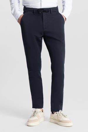 tapered chino donkerblauw