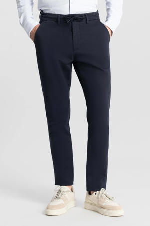 tapered chino donkerblauw
