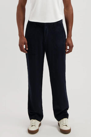 BoShiNuo Herfst Winter Corduroy Broek Mannen Vintage Japanse Broek Mannen Corduroy Rechte Casual Broek Stretch Broek, Zwart, M