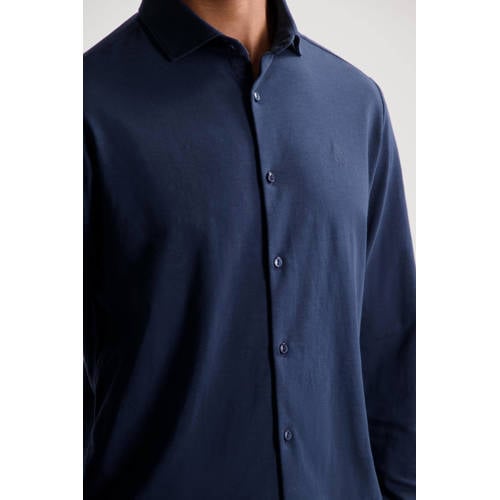 Dstrezzed casual overhemd jersey donkerblauw afbeelding