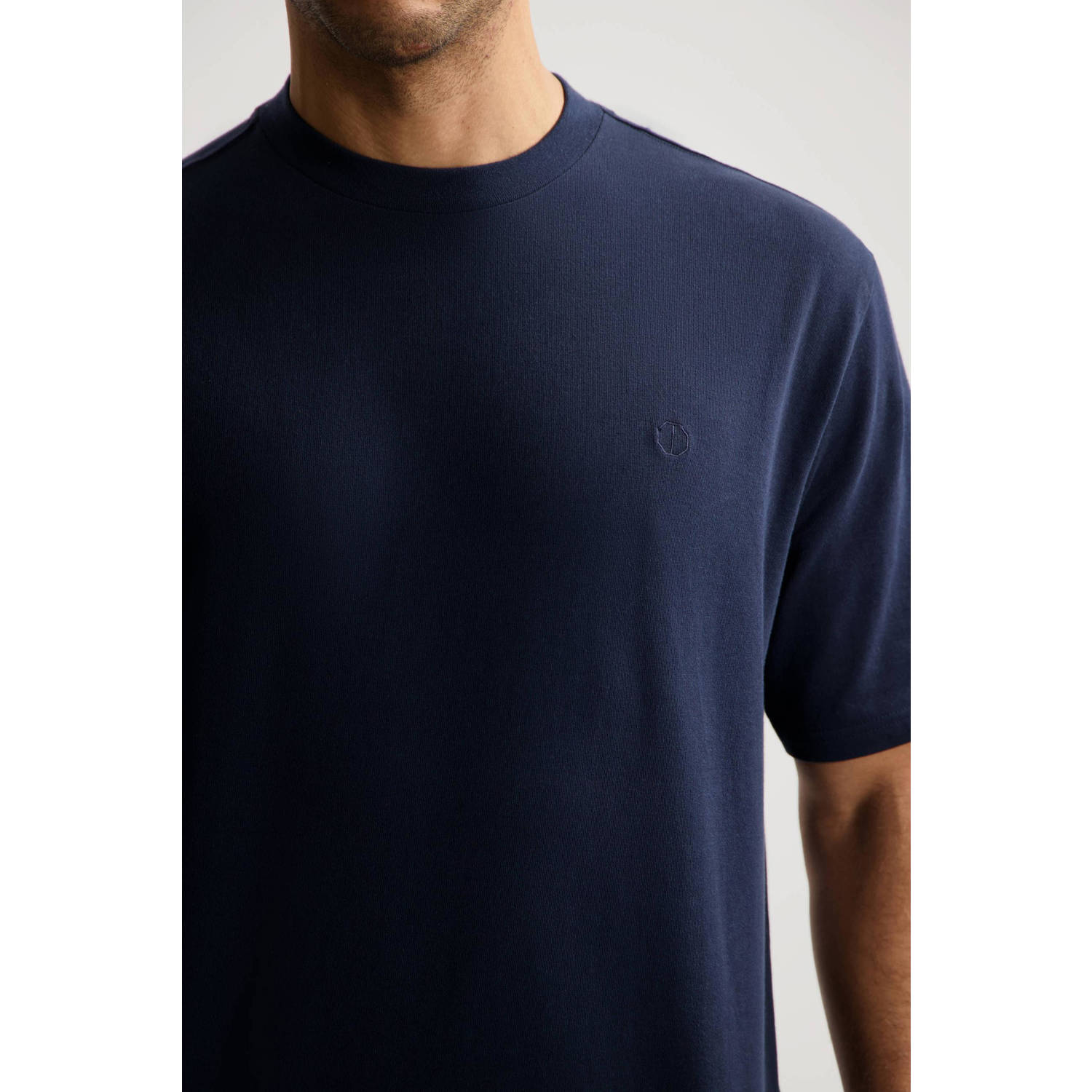 Dstrezzed loose T-shirt donkerblauw