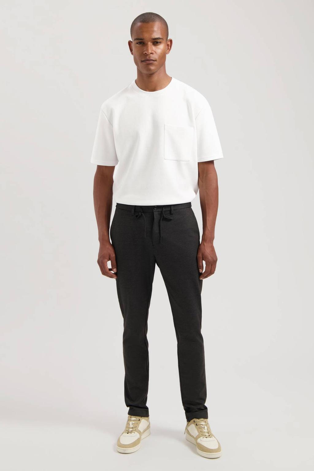 Dstrezzed tapered casual broek zwart