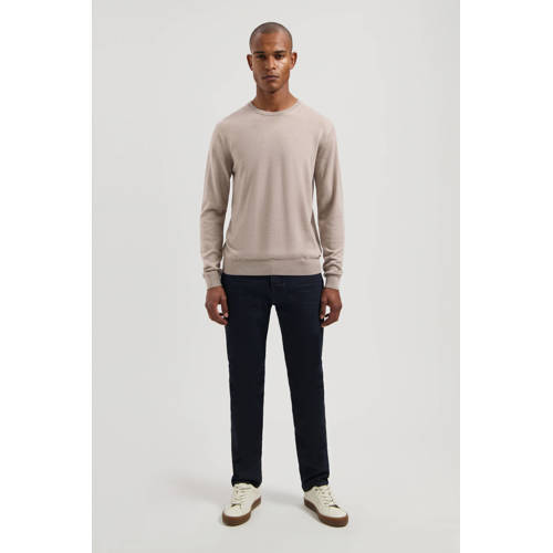 Dstrezzed gebreide trui met wol beige afbeelding