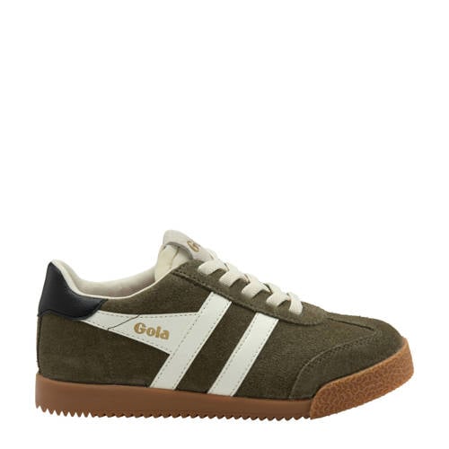 Gola Elan suède sneakers kaki afbeelding