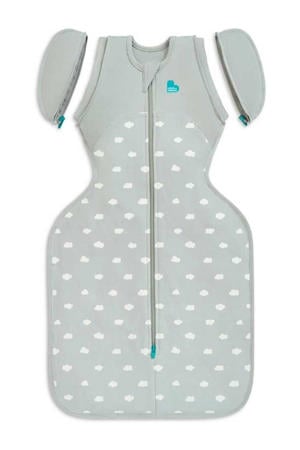 overgangsslaapzak SwaddleUp Fase 2 all season Clouds Olive groen