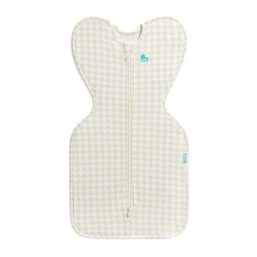 Love to Dream inbakerslaapzak Fase 1 Swaddle Up ORIGINAL Pied de Poule ecru afbeelding
