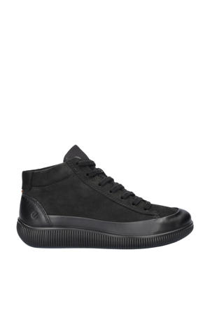Soft Zero leren sneakers zwart
