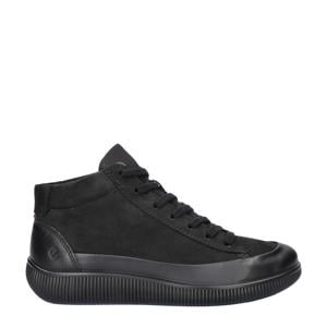 Soft Zero leren sneakers zwart