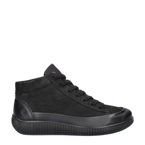 Ecco Soft Zero leren sneakers zwart afbeelding