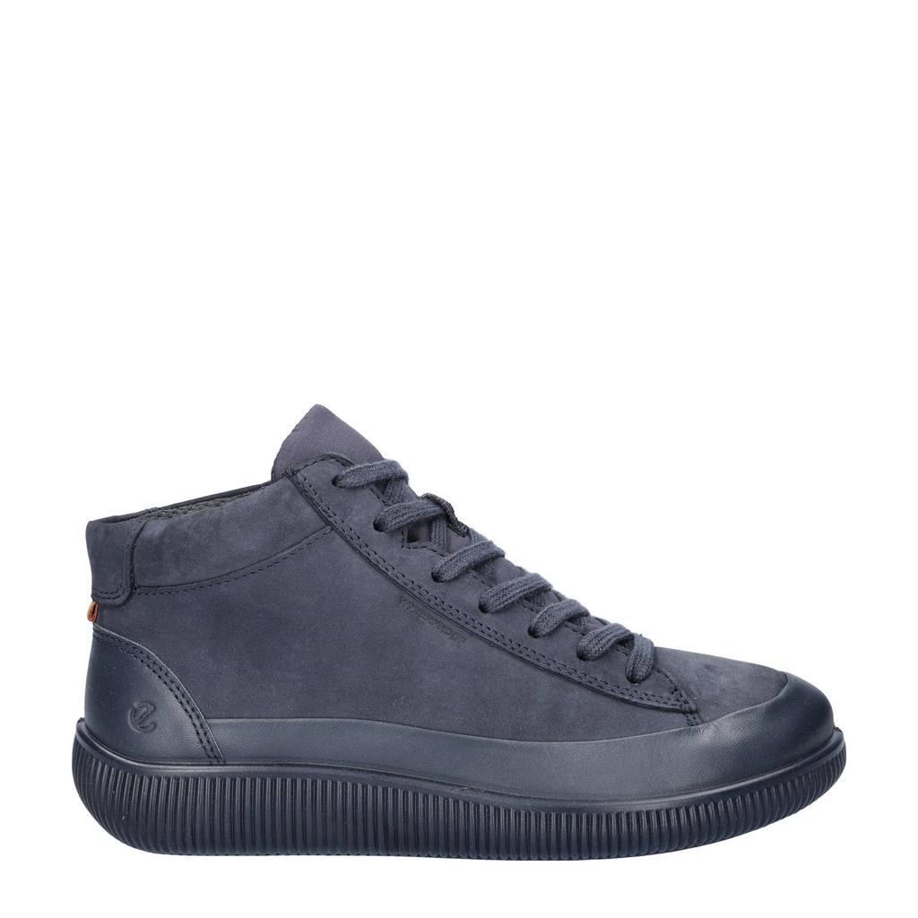 Ecco leren sneakers donkerblauw