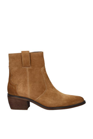 suède cowboylaarzen cognac