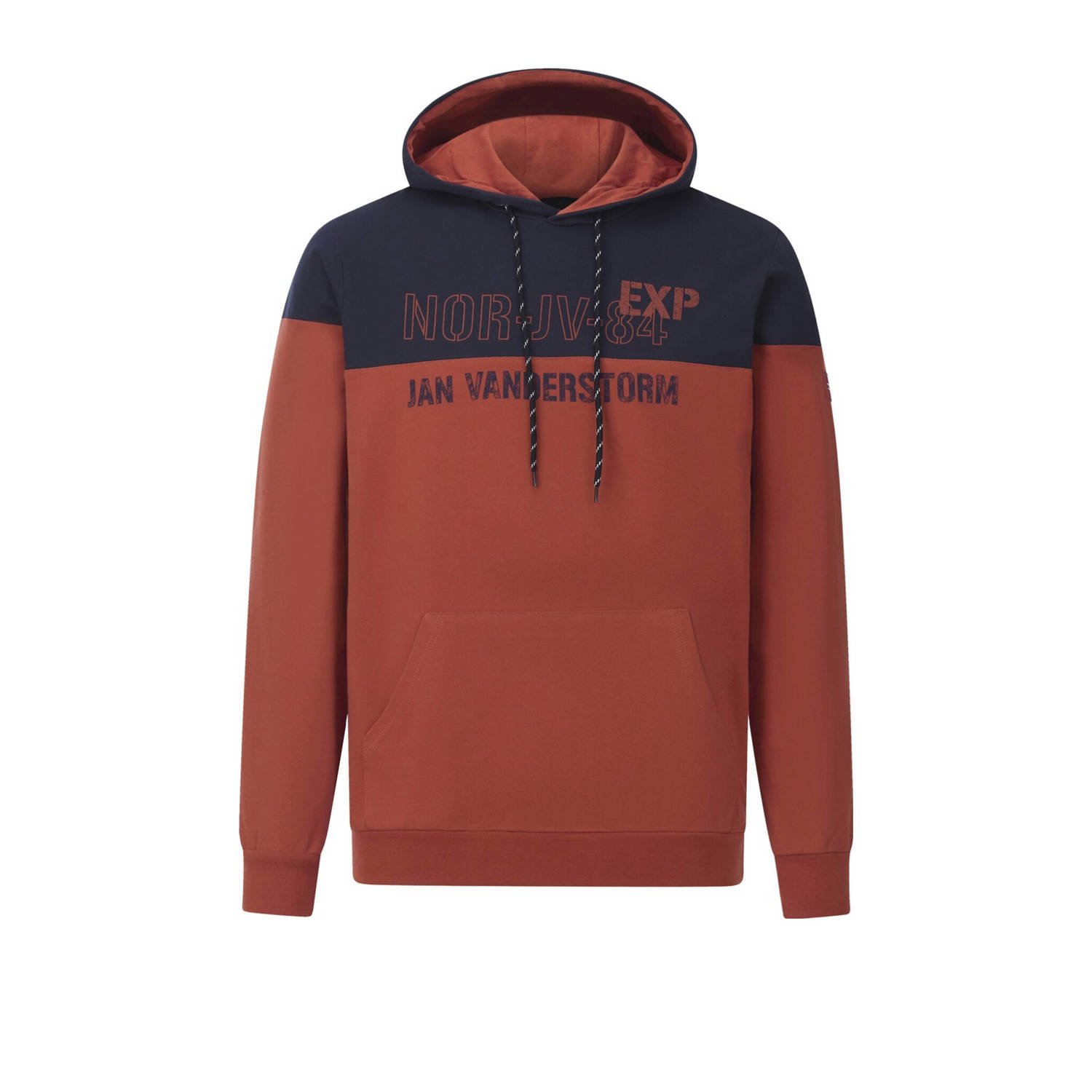 Jan Vanderstorm hoodie brique
