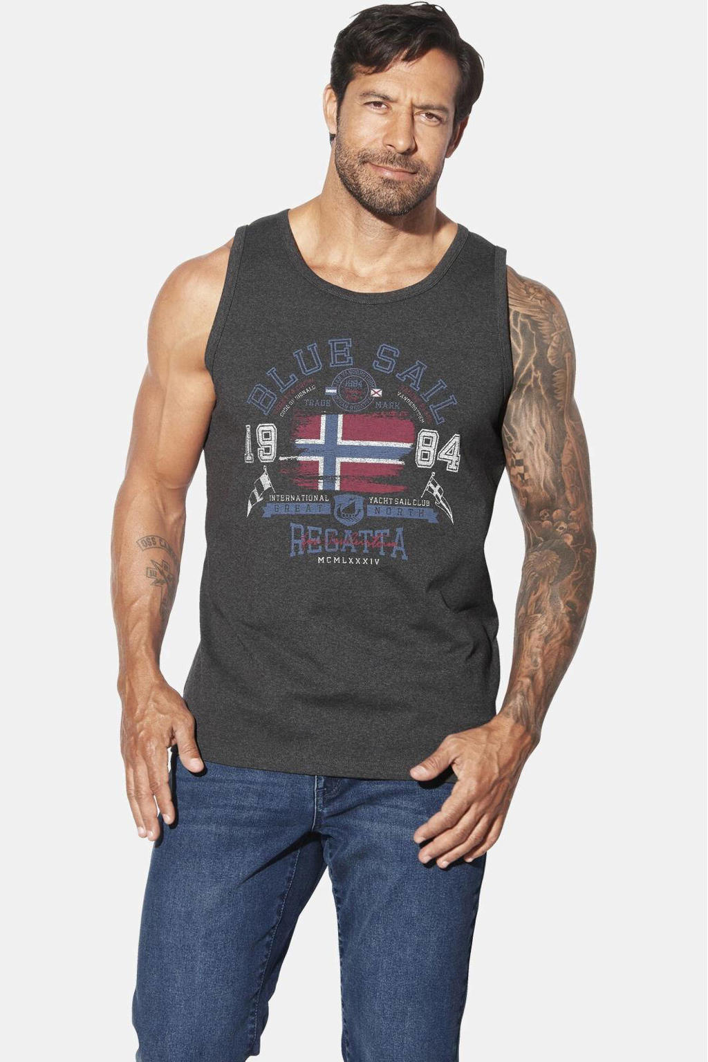 Jan Vanderstorm tanktop grijs