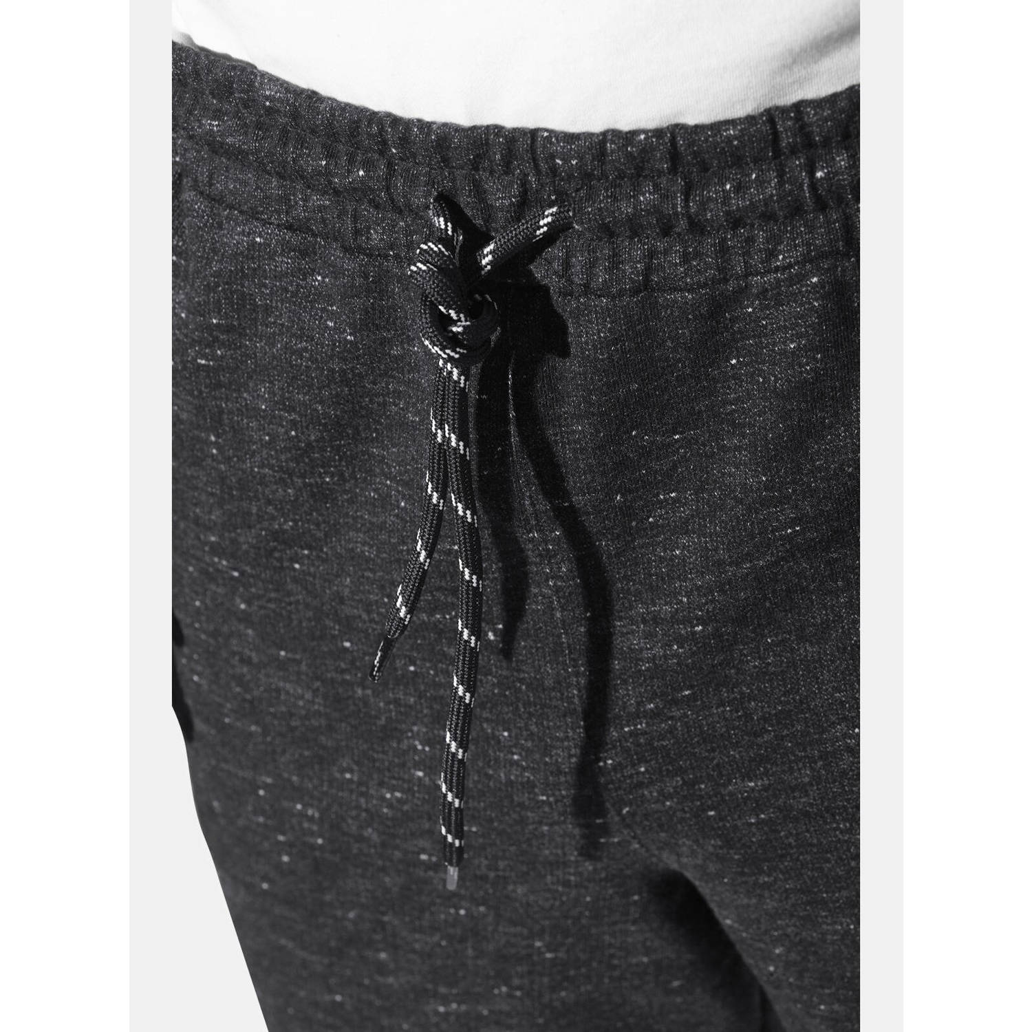 Jan Vanderstorm sweatshort JORNRIK Plus Size zwart (set van 2)