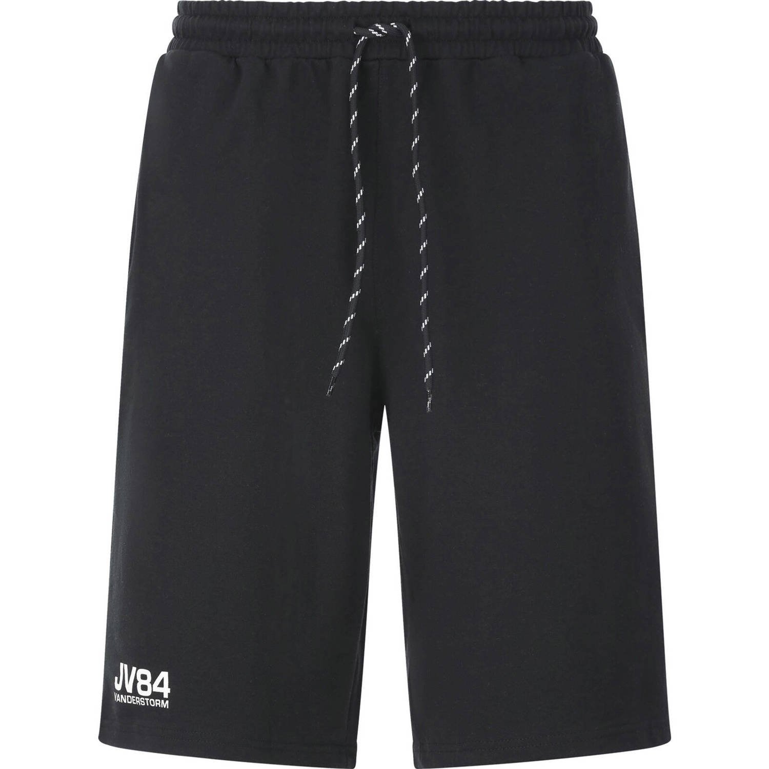 Jan Vanderstorm sweatshort JORNRIK Plus Size zwart (set van 2)