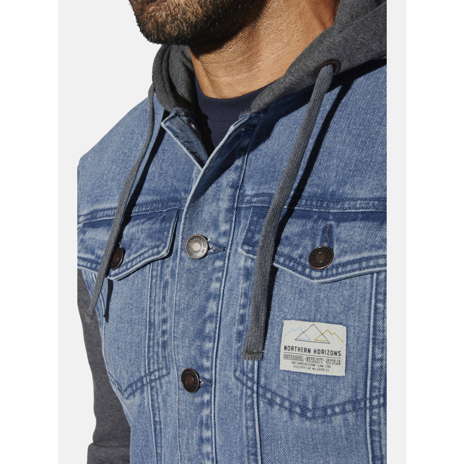 Jan Vanderstorm spijkerjas blauw