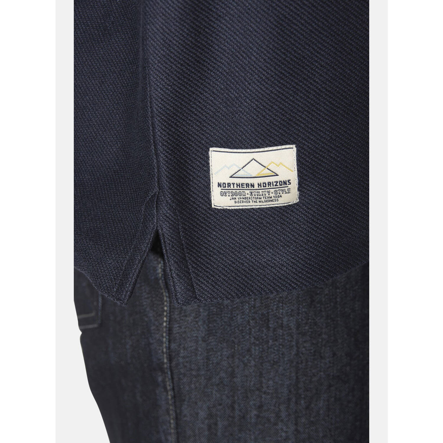 Jan Vanderstorm overshirt donkerblauw