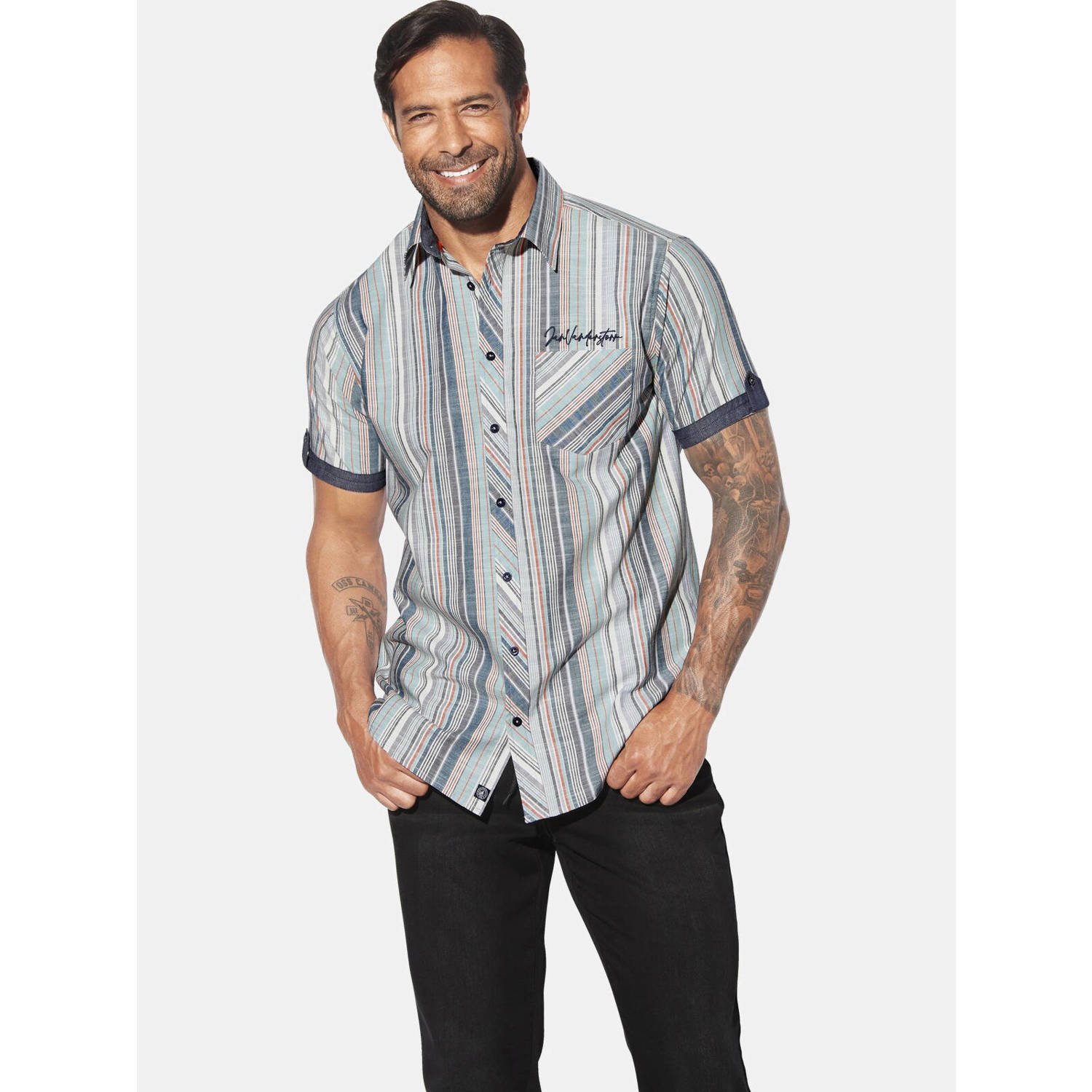 Jan Vanderstorm casual overhemd multi