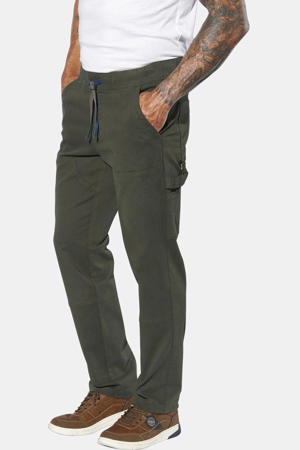 +FIT COLLECTIE regular casual broek HELBERG Plus Size olijfgroen